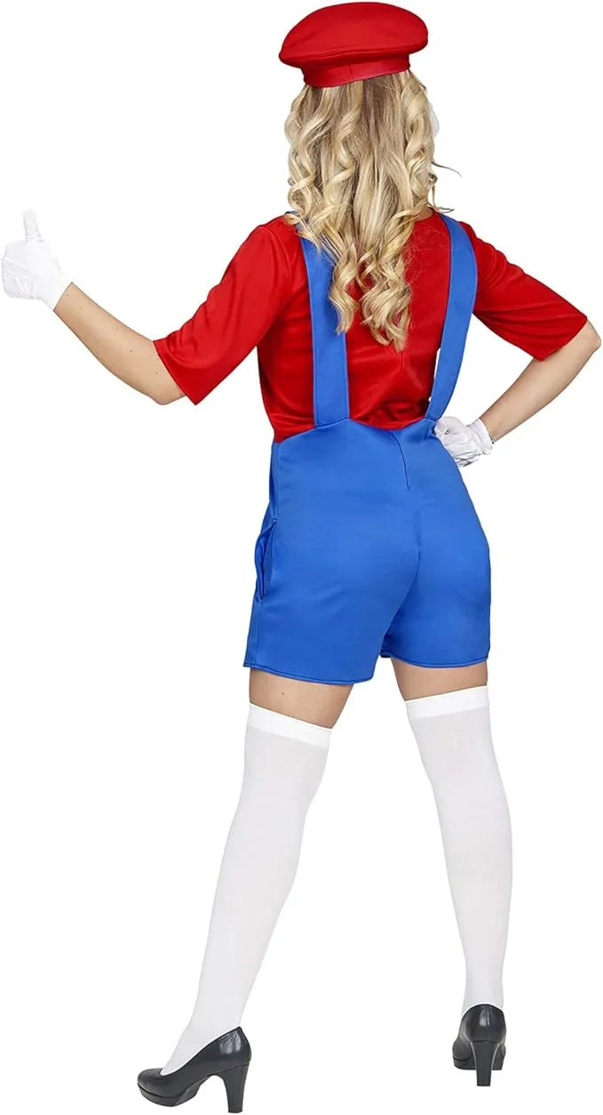 Disfraz de Super Mario con Pantalón Corto para Mujer Super Mario Bros y Luigi Widmann